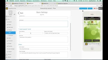 Basic and advanced settings