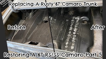 1967-68 Camaro/Firebird Trunk Floor Replacement.  Replacing The Center Trunk Well. Saving An RS/SS