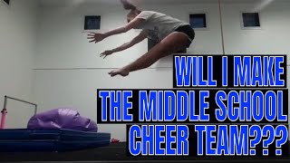 Middle School Cheer Tryouts: Will I Make the Team? Vlog