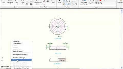 65 Creating a Page Setup Autocad Mechanical Course