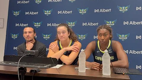 Dallas Wings Postgame Press Conference vs. Storm: Maddy Siegrist, Diamond Miller & Chris Koclanes