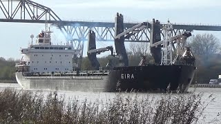 Shipspotting Kiel Canal - Trainspotting  / Schiffsverkehr NOK - Eisenbahn / 22 min. Relaxing