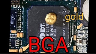 BGA IC Gold extraction 금 추출 सोने की निकासी