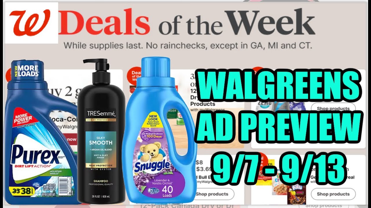 WALGREENS AD PREVIEW (9/7 - 9/13) - YouTube