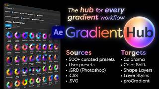 GradientHub for After Effects - the hub for every gradient workflow