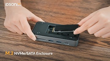 iDsonix The Advanced Docking Station with m.2 Drive Enclosure Built-In