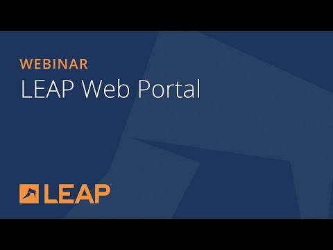 LEAP Webinar: Providing your clients with exceptional service using the Web Portal