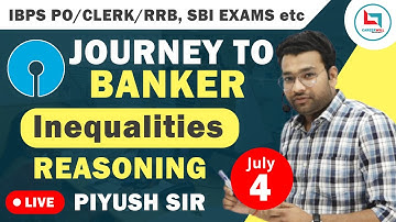 Inequalities in reasoning for bank exams | CLASS 1 | Banking Reasoning by Piyush Sir | IBPS/SBI etc