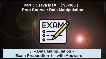 3. – Data Manipulation - Exam Preparation 1 – with Answers
