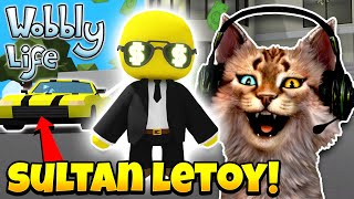 AKU MENJADI SULTAN LETOY !! 😹 - Wobbly Life Indonesia