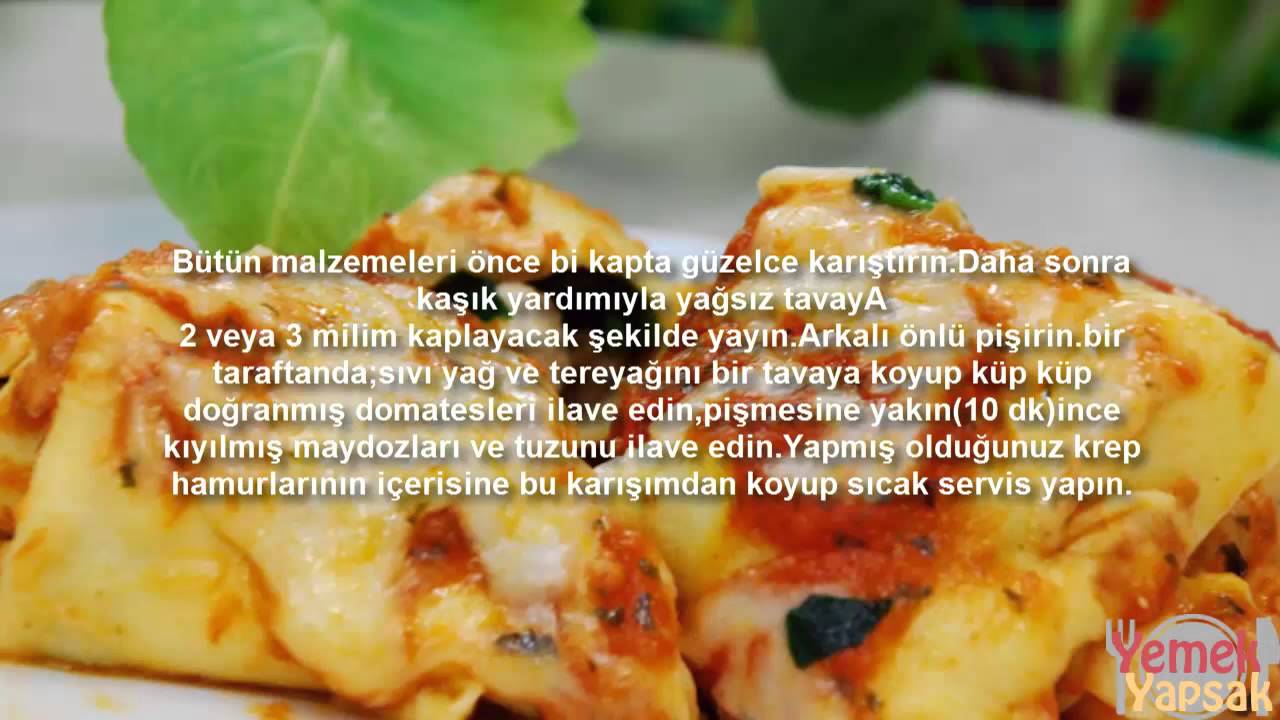 Domatesli Krep Domatesli Krep