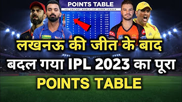 IPL 2023 Today Points Table | lsg vs srh After Match Points Table | Ipl 2023 Points Table
