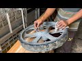 Amazing process of making a wooden hand cart