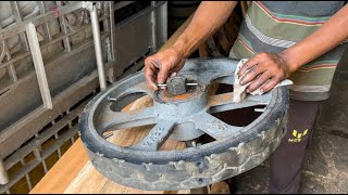 Amazing Process of Making a Wooden Hand Cart.