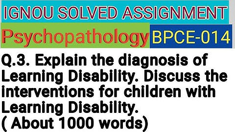 IGNOU SOLVED ASSIGNMENT BPCE-014 Q.3