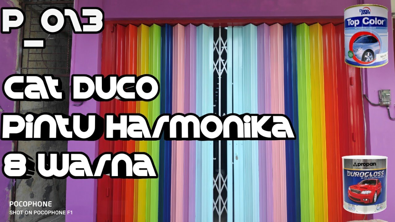 P 013 cat  duco pintu  harmonika  8 warna  repaint YouTube