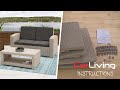 How to assemble allweather patio set  corliving