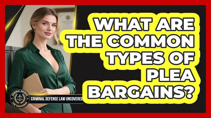 What Are the Common Types of Plea Bargains?