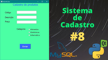 Sistema de Cadastro de Produtos com Python e MySQL #8- Editando os itens da lista