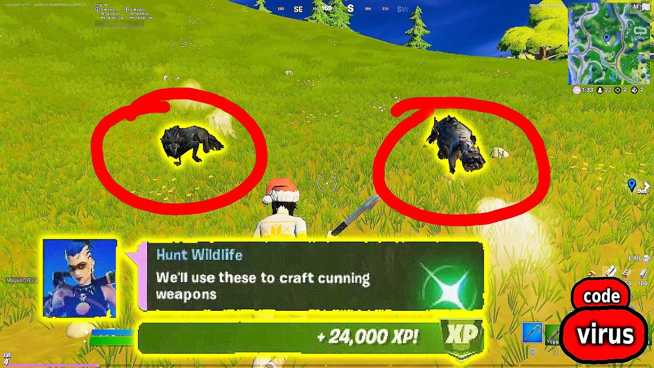 WOLVES LOCATIONS FORTNITE CHAPTER 2 SEASON 6 CHELLENGES