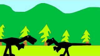 Animation Allosaurus Vs Ceratosaurus