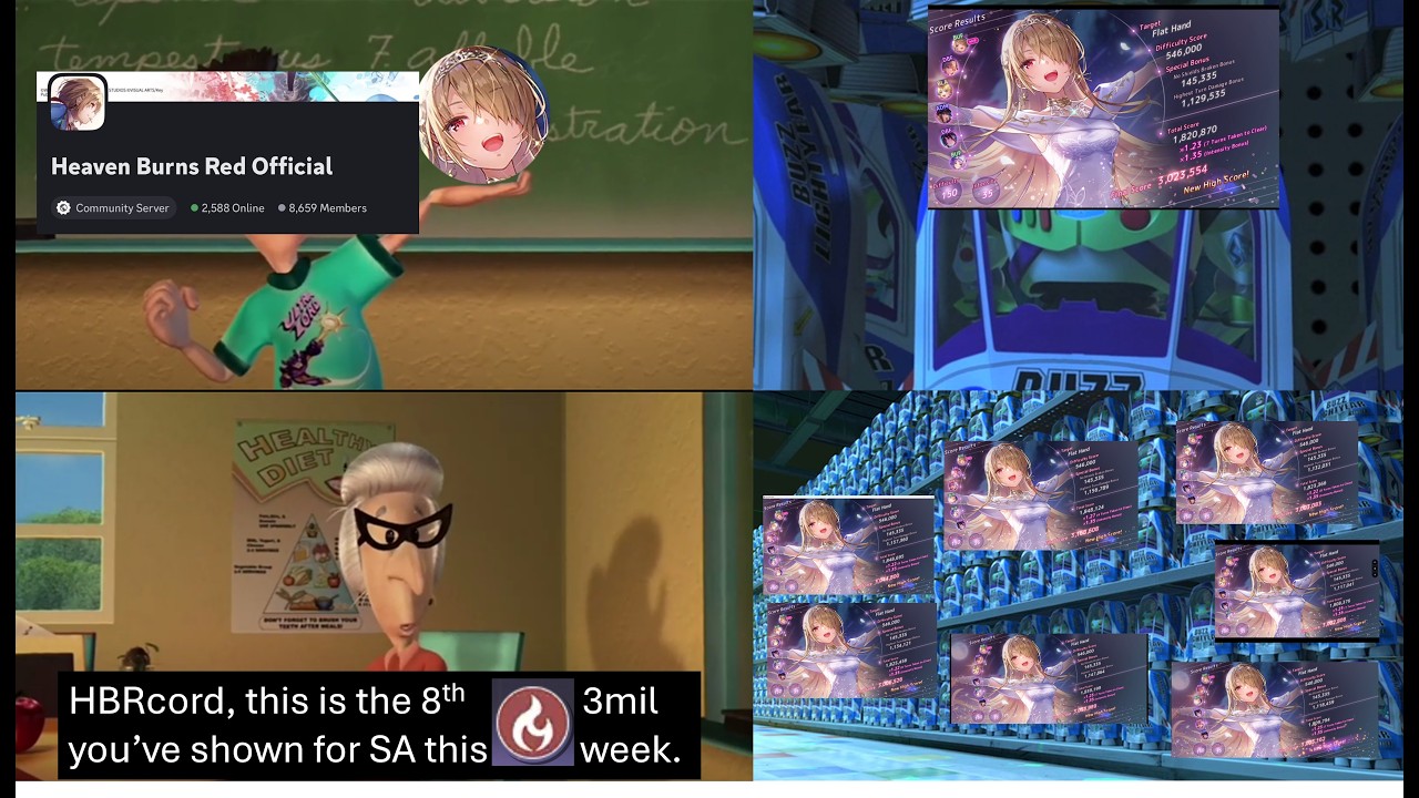 [Heaven Burns Red] SA35 - 3.023mil with Fire Team (7 turns + OD3)