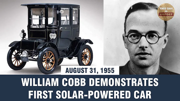 William Cobb demonstrates first solar powered car ...