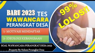 🔴 SPESIAL WAWANCARA PERANGKAT DESA 2023  II  SOAL DAN JAWABAN WAWANCARA PERANGKAT DESA TAHUN 2023