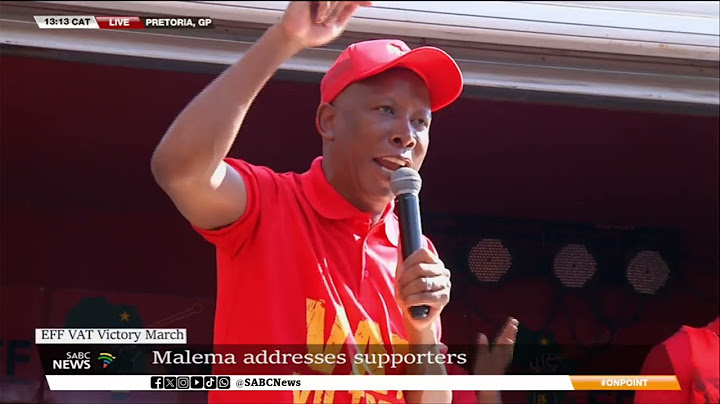 Malema addresses supporters