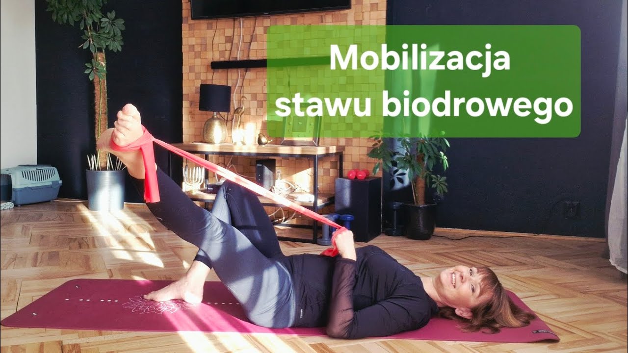 Mocne stawy biodrowe - mobilizacja z taśmą oporową.