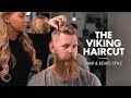 The viking haircut  short hair for men with beard