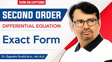 Second Order Exact Differential Equation with Variable Coefficient