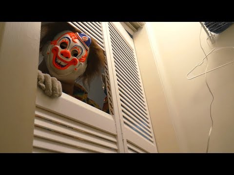 Scary Clown Attacks Michael Myers from Halloween - Two Clown attack in 2018!