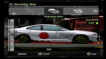 [PS2] Need for Speed Underground 2 - Pontiac GTO Tuning
