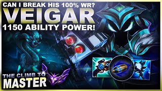 CAN I BREAK HIS 100% WIN RATE!?! 1150AP VEIGAR! | League of Legends