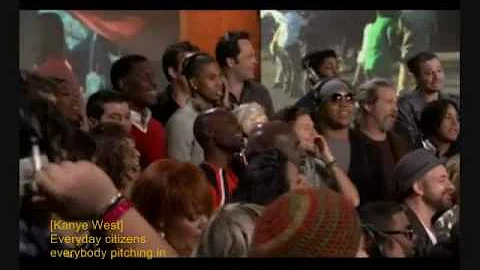 We are the World - 25 for Haiti Remake + On Screen Lyrics and Singers