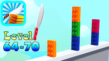Slice It All Gameplay - Level 64-70. Best Hyper Casual Games and offline Mobile Games
