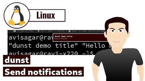 Send notifications using dunst