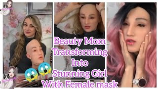 Beauty mom Transformation Wearing Female Mask 😱😱 || Beauty natural look Stunning and Gorgeous girl