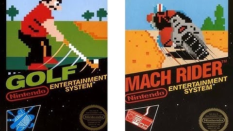 CGRundertow GOLF / MACH RIDER for NES Video Game Review