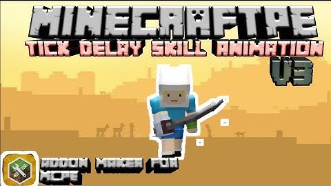 How to Make a Skill Sword Delay Tick For Android Mcpe | addonmakerformcpe |mcpe