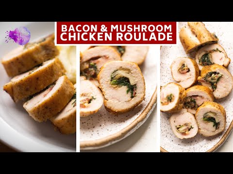 Video: Chicken Roll With Mushrooms And Spinach