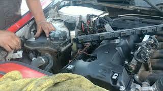 2011 BMW 328i valve cover replacement part 2 video.