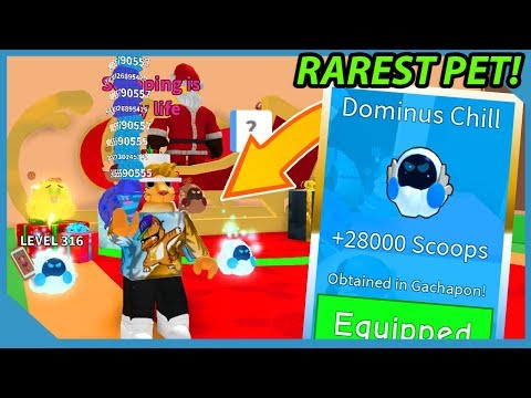 I Got The Rarest Dominus Pet In Roblox Ice Cream Simulator Youtube - roblox ice cream simulator obby roblox get model mesh uri or id