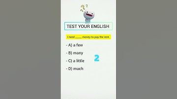 QUANTIFIERS ENGLISH : many, much, any, a lot, a little, a few | Grammar Quiz