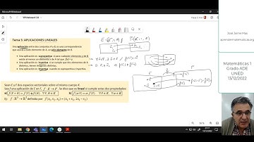 2022_12_13 Mates 1 Grado ADE Aplicaciones lineales. José Jaime Mas