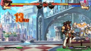 GGXrd: Sol CH 2D Combo on Bedman