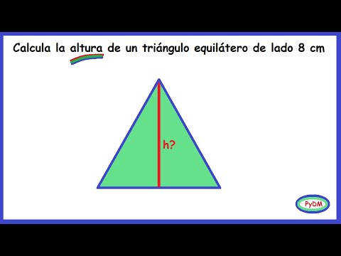 Video: Cómo Encontrar La Altura De Un Triángulo Equilátero