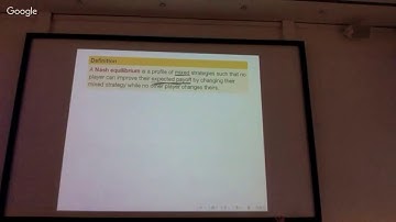 DM Lecture 21: Zero-sum games, saddle points, mixed strategies