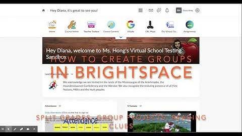 How to create groups in Brightspace